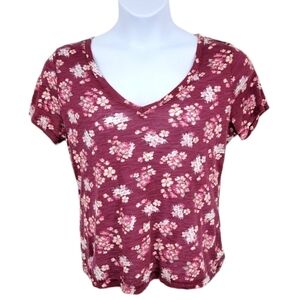 Prince and Fox Red Floral Top sizeXL